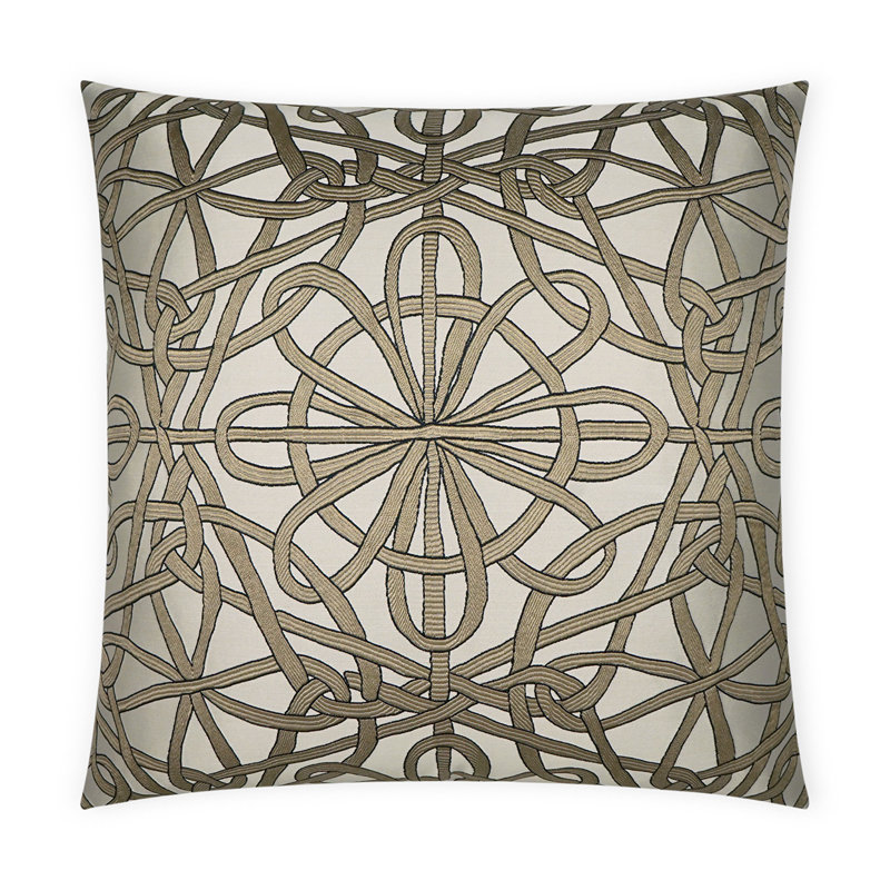 Slip Knot Pillow Cover & Insert, Taupe, Square 22"