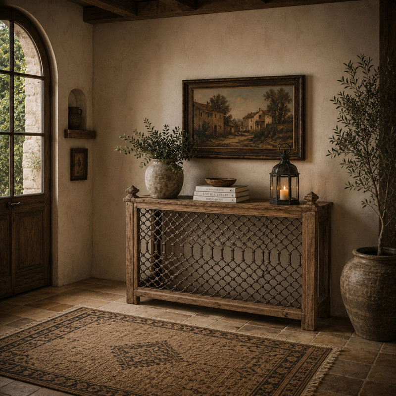 Solid Wood Console Table, 49x16x34