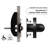 MITER 12 in. x 1.25 in. Grab Bar, ADA Compliant for Bath and Shower Safety (500 lb. Capacity) in Matte Black-125355732-125355730