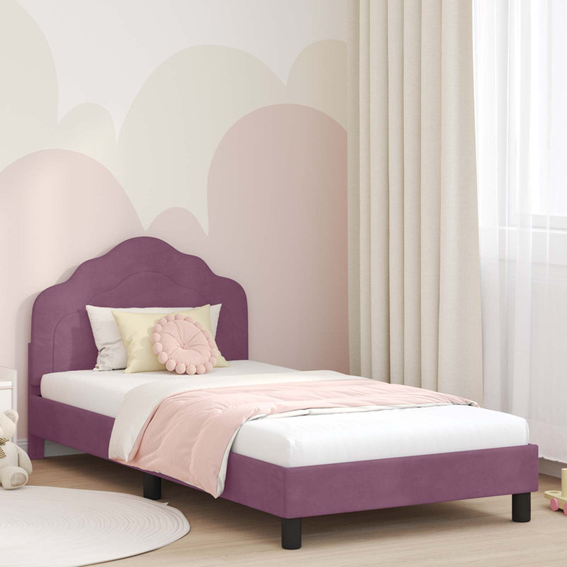 Bed Frame, Purple, European Single (90 x 200 cm)