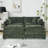 Modern Chenille Loveseat Sofa Couch With Ottoman-1360277077-1360277072