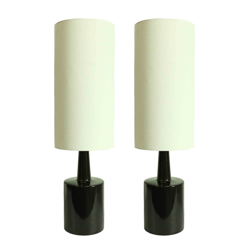 Ensemble de lampe de table 24" Shamong, Noir