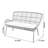 Micky 52.36'' Wide Rectangle Loveseat-219368483