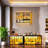 Wall Mounted Wine Rack Metal Frame Artificial Wood-105512534