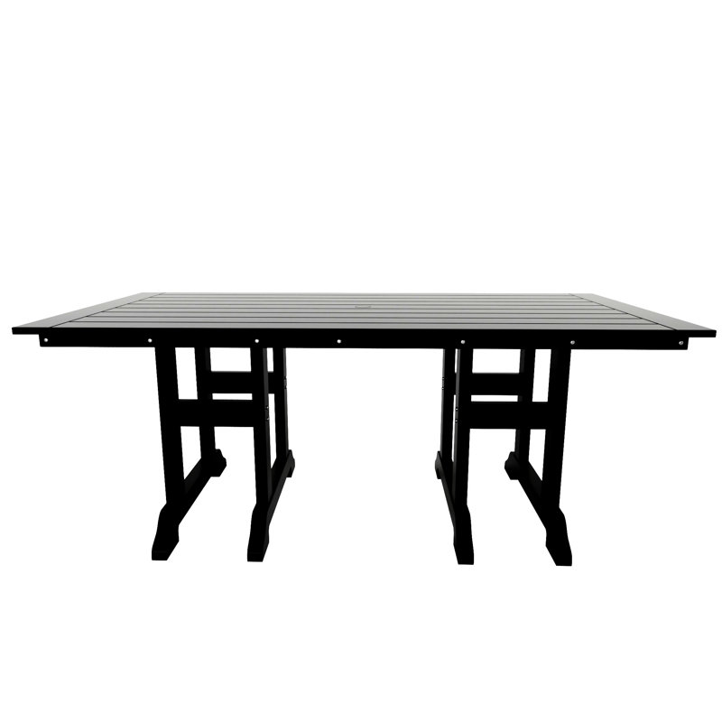 Table de salle à manger Laguna, Noir, noir, noir, noir