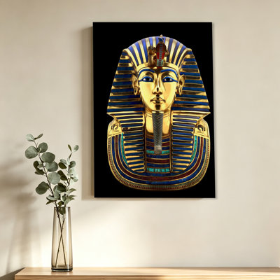 Egyptian pharaoh Tutankhamun mask poster