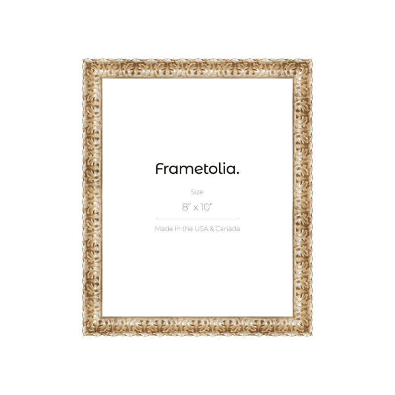 Frametolia Golden Age Vintage Wall Frame - 1-1/2" Width - No Mat, Gold, 24" x 36"