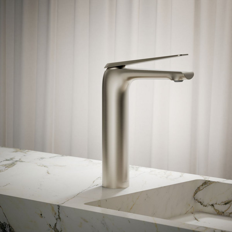 Avid Tall Single-Handle Bathroom Sink Faucet, Vibrant Brushed Nickel