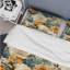 Ensemble de housse de couette à motif floral rétro beige et bleu Nostalgia-353662024