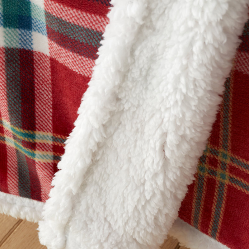 Cosy Kelso Check Blanket Throw, Red