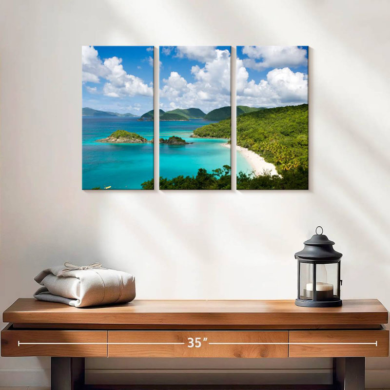 Trunk Bay, 14" H x 23" W