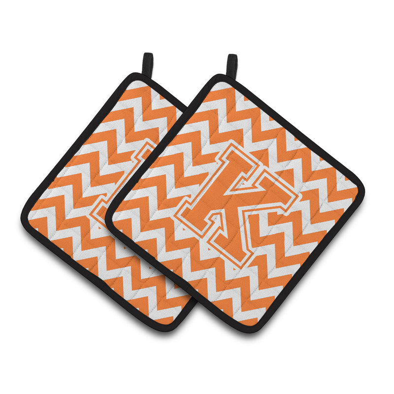 Poignée à chevrons, Orange/Blanc, K