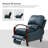 Hardge Genuine Leather Manual Standard Recliner-1618472787