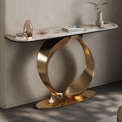 Italian style stainless steel console table