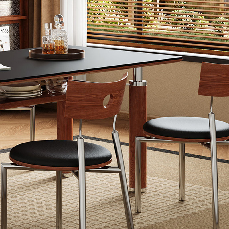 Dining Table Sets, 5 Pieces: Table, 4 Chairs, 29.52"H x 55.11"L x 31.49"W