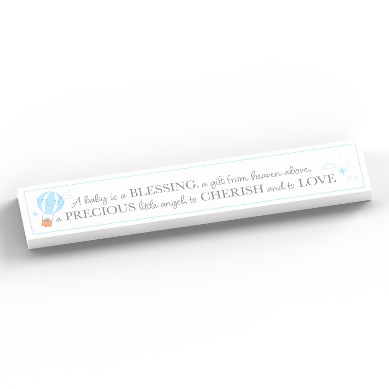 Lynnfield Text & Numbers Letter Block, White/Blue
