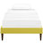 Sharon Polyester Fabric and Wood Bed with Squared Tapered Legs-1867642397-1867642393