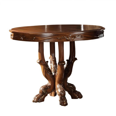  Table de salle à manger 48 "en bois massif brun