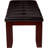 1-Piece Modern Style Bench With Leather-Look Seat Tufted Upholstered Design Tapered Wood Legs