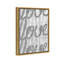 «Round and Round Tall Silver Glitter», reproduction d'art textuel sur toile tendue-67775609-67775605