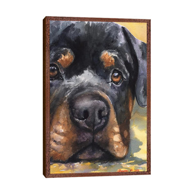 Rottweiler by George Dyachenko - Painting on Canvas