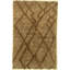 Hand Knotted Abstract Area Rug in Brown