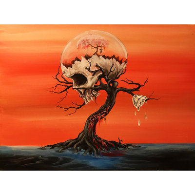 «Dali's Skull» par Ed Capeau - peinture sur toile