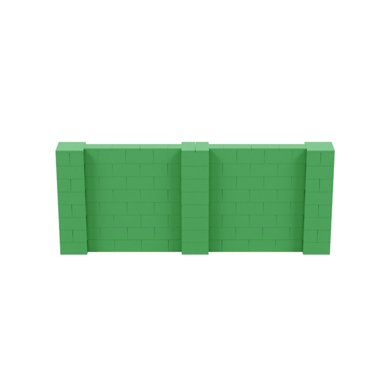 Ensemble mural 4 pi de hauteur Everblock, Vert, 120"