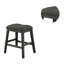 Tabouret de comptoir rembourré en lin (ensemble de 2)-1805744675
