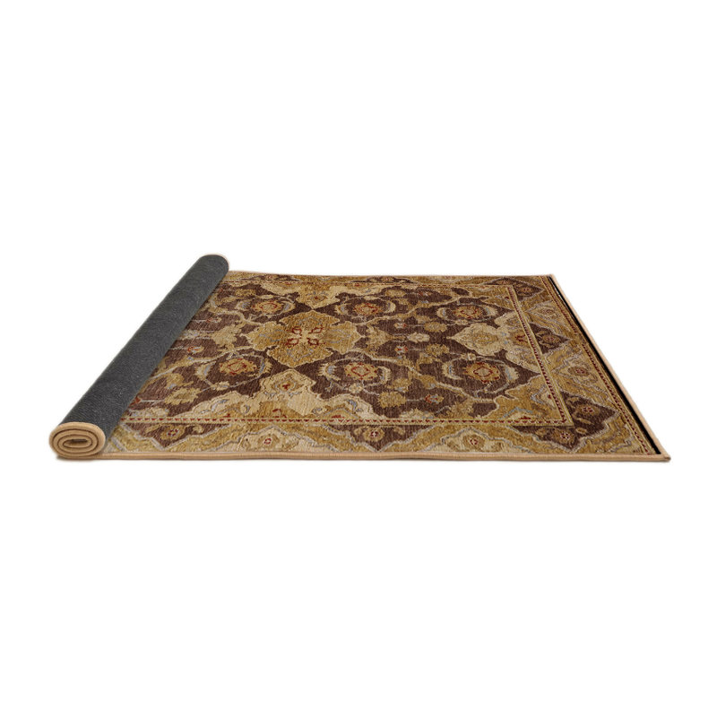 Tapis oriental brun / jaune Gulfport, Tapis de couloir 2 pi x 5 pi