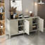 Buffet Champagne Champagne - 59 po avec rangement pour diverses pièces