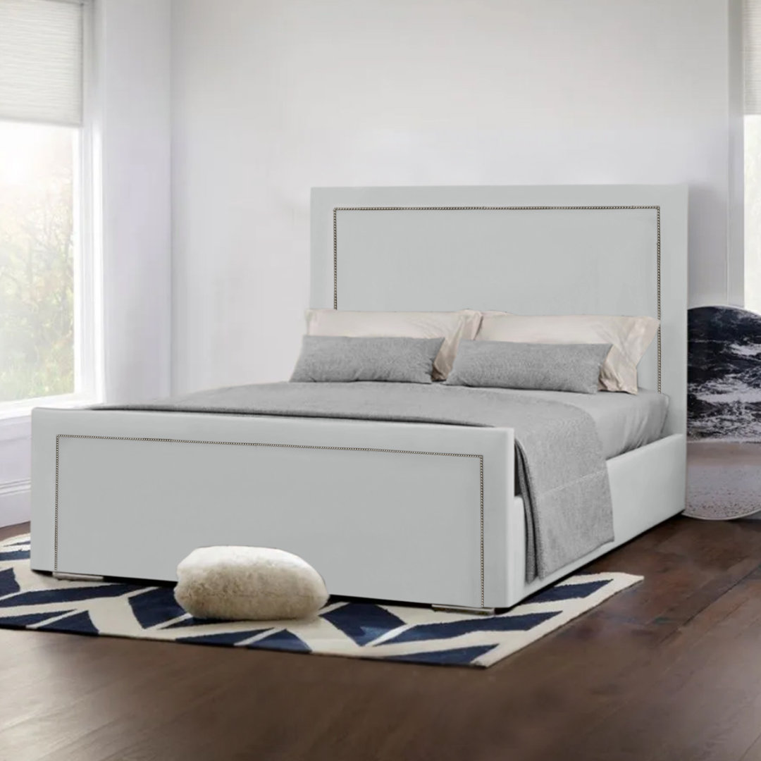 Monaco Studded Bed Upholstered Storage Bed