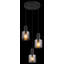 Takya 3 - Light Matte Black Geometric Pendant