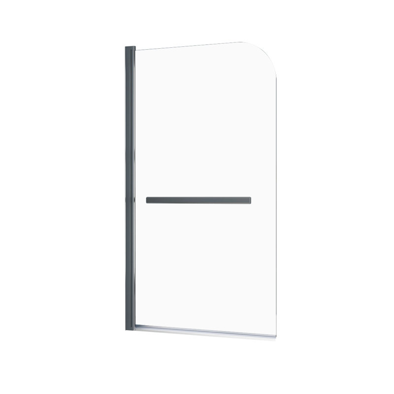 31'' x 55'' Stainless Steel Clear Glass Pivot Tub Door