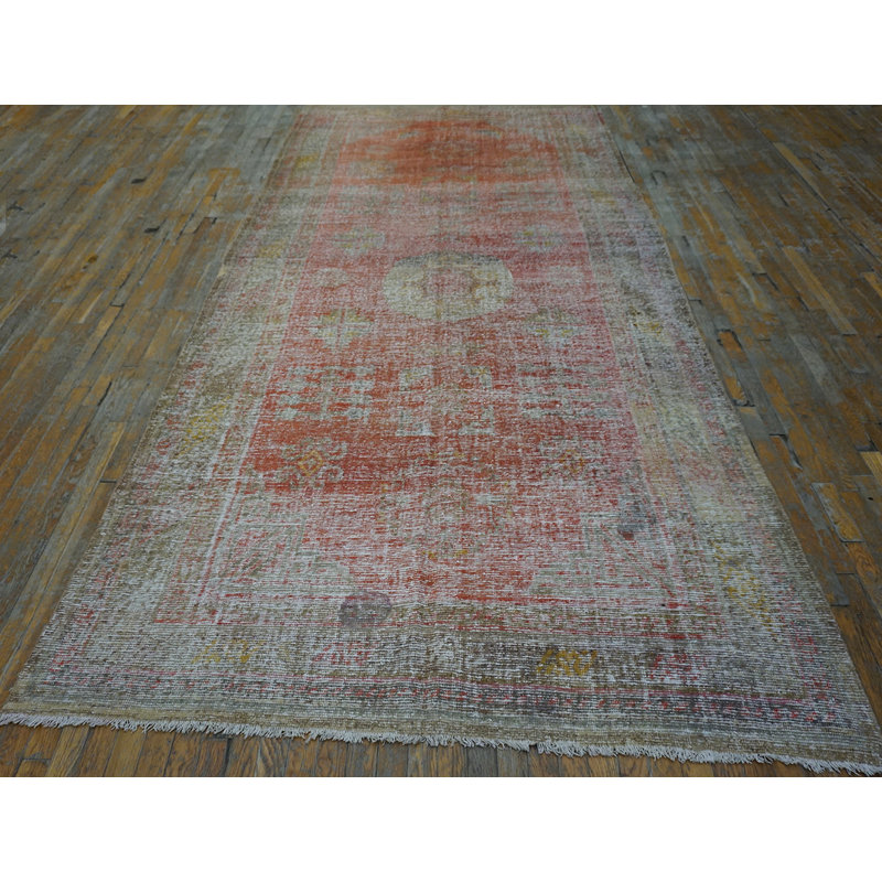 Rustic Casual Antique East Turkestan Khotan Rug