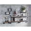 Tablette murale chêne et sable noir-286090433
