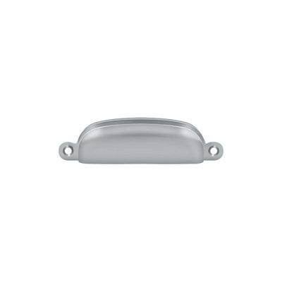 Deltana SHP29U26D Exposed Shell Pull 4"; Satin Chrome Finish