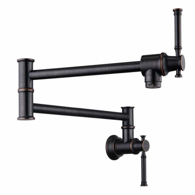 Modern Pot Filler Faucet, Wall Mount Kitchen Faucet