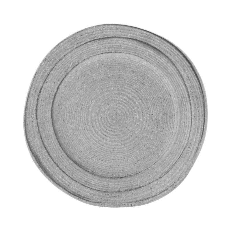 Assiette à salade ronde 7,5 po en mélamine Della, Gris