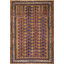 Tapis baluch afghan antique de couleur brun