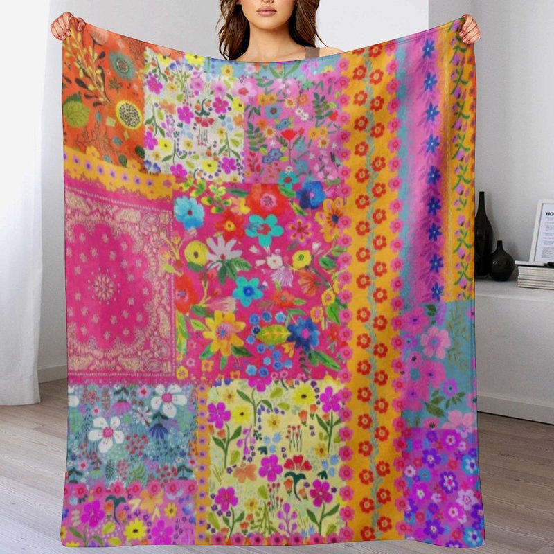Jeté en flanelle Vibrant, 40 po x 50 po