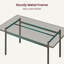 Ensemble de table de salle à manger 5 pièces avec chaises rembourrées - Table de cuisine en bois et structure en métal, bord lisse, conception peu encombrante pour la salle à manger, appartement-550755337-550755339