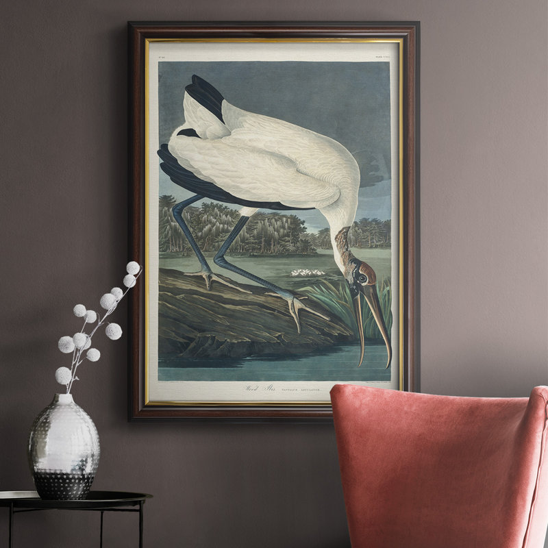 Pl 216 Wood ibis - Peinture sur toile encadrée, H 20 po x l 16 po x P 2,5 po