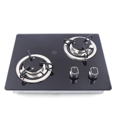 Propane Gas Range Stove 2 Burner rv camping Tempered Glass Cook