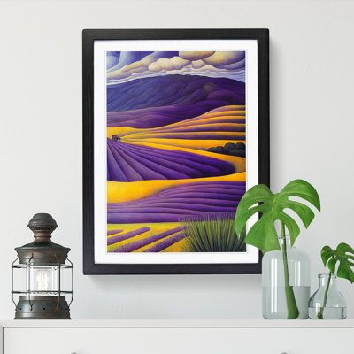 Lavender Field Painting Vol.5 - Picture Frame Print
