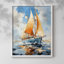 NAUTICAL Series CECXLIX - Impression encadrée de qualité supérieure - Prêt à être accroché - Aucun clou requis-1336130296-1336130279