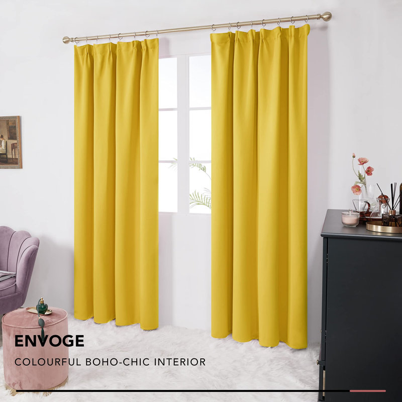 Regrut Blackout Curtain Pair, 55cm Width x 175cm Drop