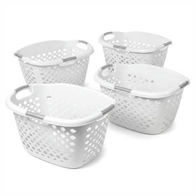 Wayfair Basics Hip-Grip Laundry Basket 1.75 Bu