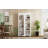 Free Standing 5 Tier Bookshelves, Bookcases Set Of 2, Farmhouse Two-Tone Storage Cabinet With Adjustable Shelves, 72"H Kitchen Pantry Cabinet-18080007