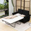 Divan-lit tapissier Abrian, canapé-lit escamotable, causeuse avec matelas simple-282642791